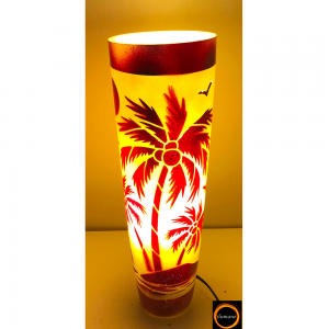 Lampe en cire - Tropical Rouge