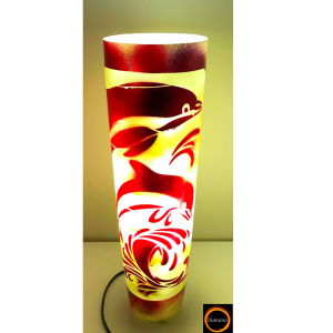 Lampe en cire - Dauphin Rouge