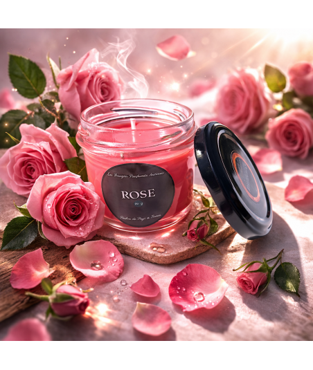 bougie parfume ilumano rose