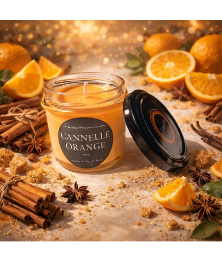 bougie parfume ilumano cannelle orange