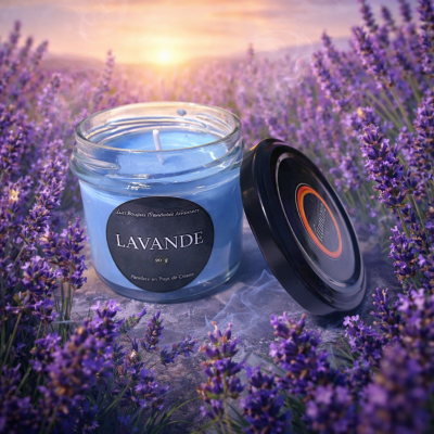 bougie parfumé lavande ilumano