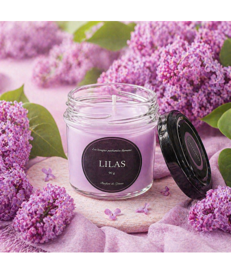 bougie parfume ilumano Lilas