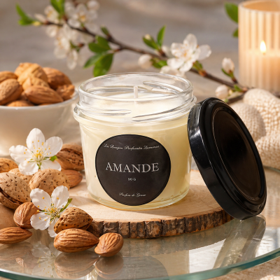 bougie parfume ilumano Amande